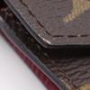 Louis Vuitton Portefeiulle Victorine Tri-fold Wallet M41938 Fuchsia Monogram Fuchsia Wine-red Monogram Canvas Women Used