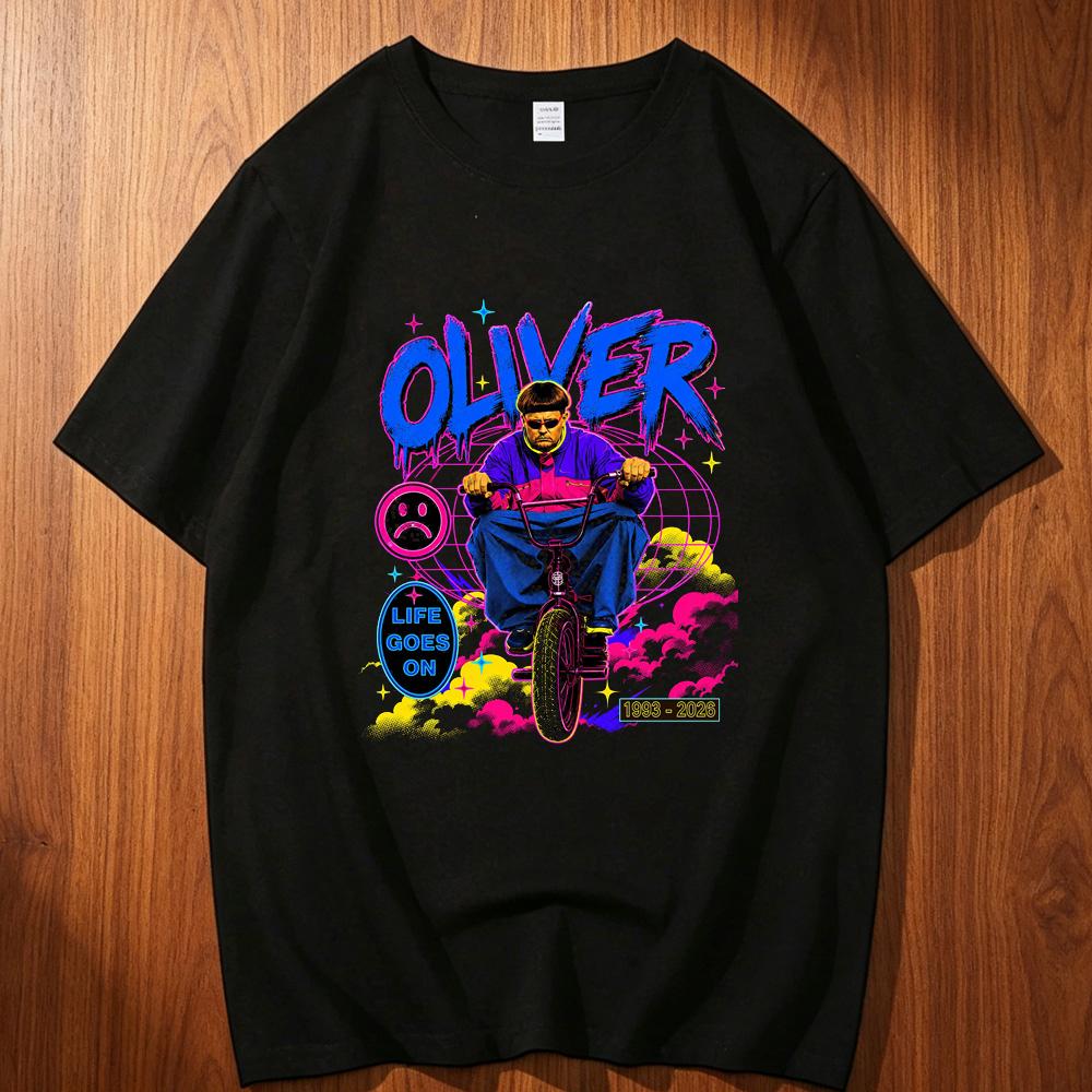 Oliver Tree Cotton Top Tees Teen Hip Hop 80s Anime Punk Streetwear Retro Tshirt Digital 80s Hip Hop Graphic Aesthetic Wounisex