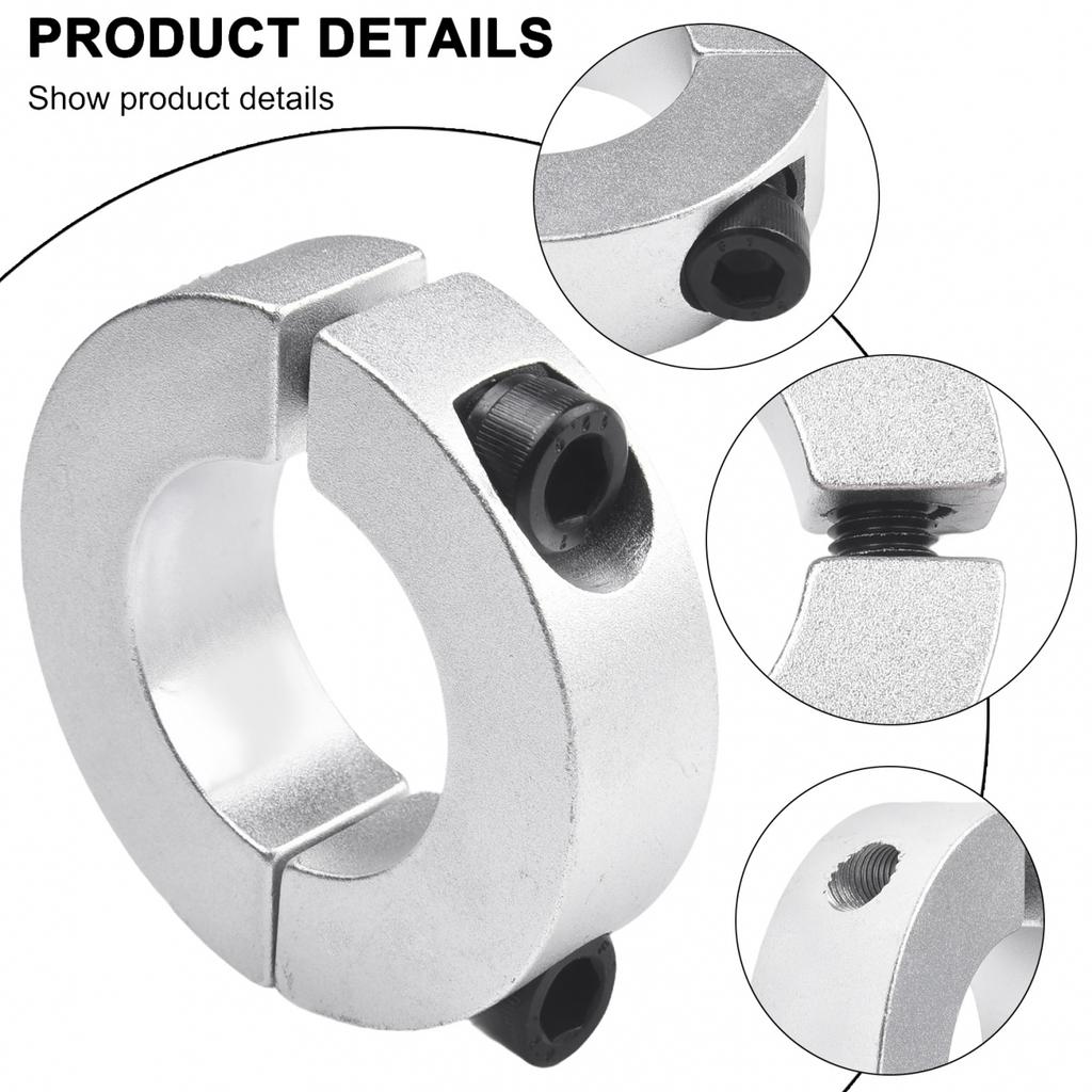 Алюминиевый зажим вала Зажим вала Хомут Двойной разрез Зажим вала