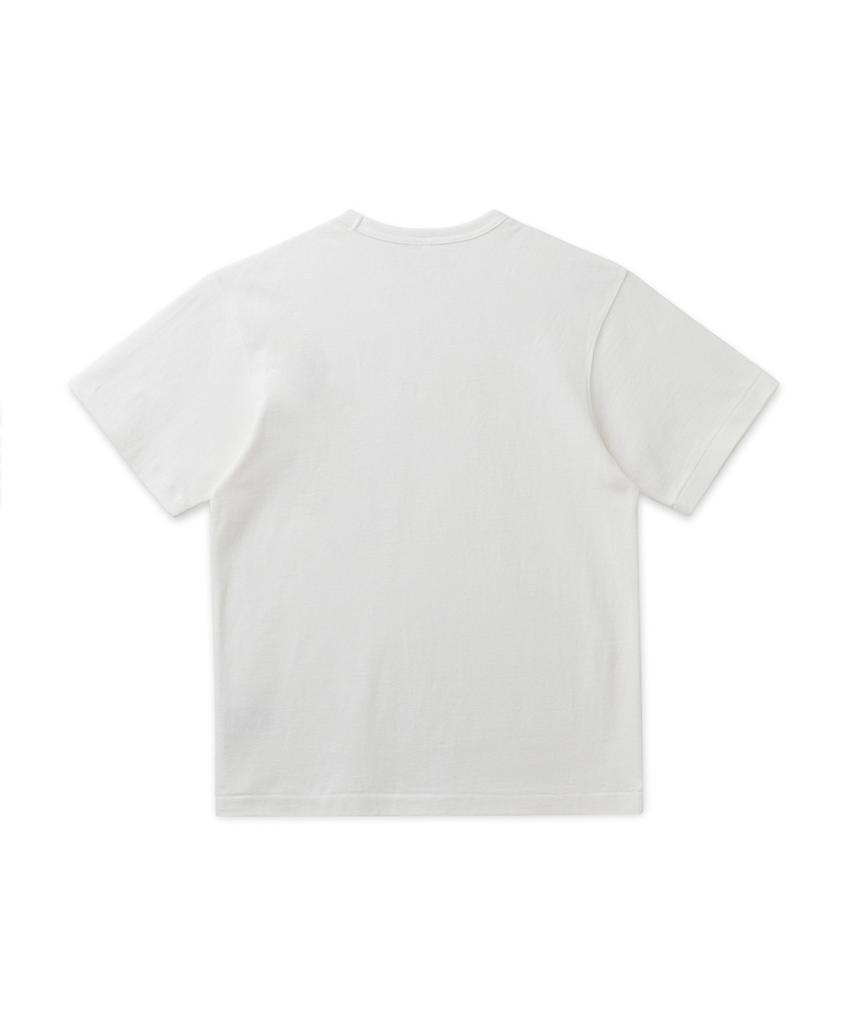 DISCUS ATHLETIC Super Heavyweight Regular Fit Tiger T-Shirt Off-White