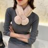 Real Rex Rabbit Hair Big Hairball Scarf Scarf, Women's Autumn and Winter Warm Real Hair Thickened Fur, Scarf, Women's Neck Cover, Children's Tide