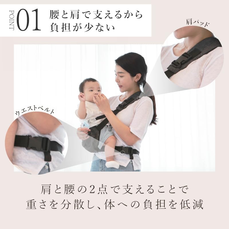BORN BOON Hip Seat 2way сумка через плечо ремень для переноски 20 кг унисекс легкая компактная сумка через плечо сумка для переноски ребенка слинг сумка (Серый)