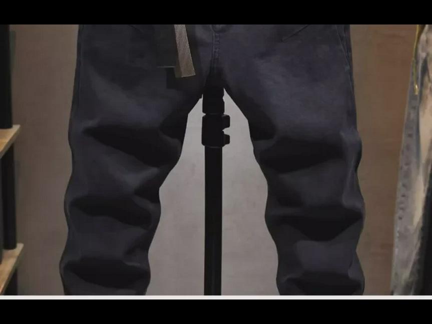 Мужские черные узкие джинсы премиум-класса в корейском стиле - осенний трендовый легкий роскошный эластичный облегающий крой