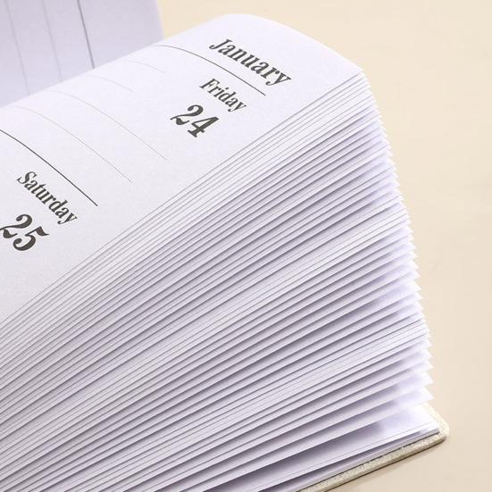 Планировщик 2025 года с января по декабрь Harcover Calendar Planner Book 120 страниц Органайзер Блокнот
