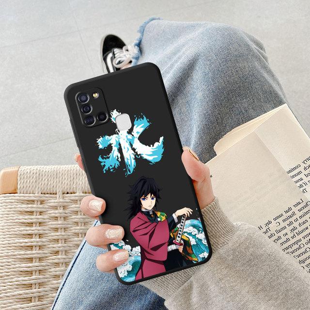Чехол для телефона Kimetsu No Yaiba Demon Slayer аниме для Samsung Galaxy A03s A04s A03 Core A04 A02 A01 A20e A70 A54 A34 A10s