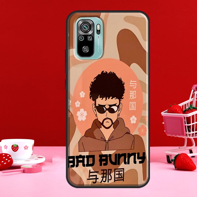 Чехол Bad Bunny для Xiaomi Redmi Note 11 Pro Note 10 9 8 Pro 11S 9S 10S, чехол для Redmi 10 9 9A 9C 9T