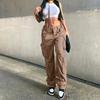 Autumn And Winter New European And American Women'S Clothing Workwear Straight Leg Pants High Waist Loose Wide Leg Retro Dad Jeans Women