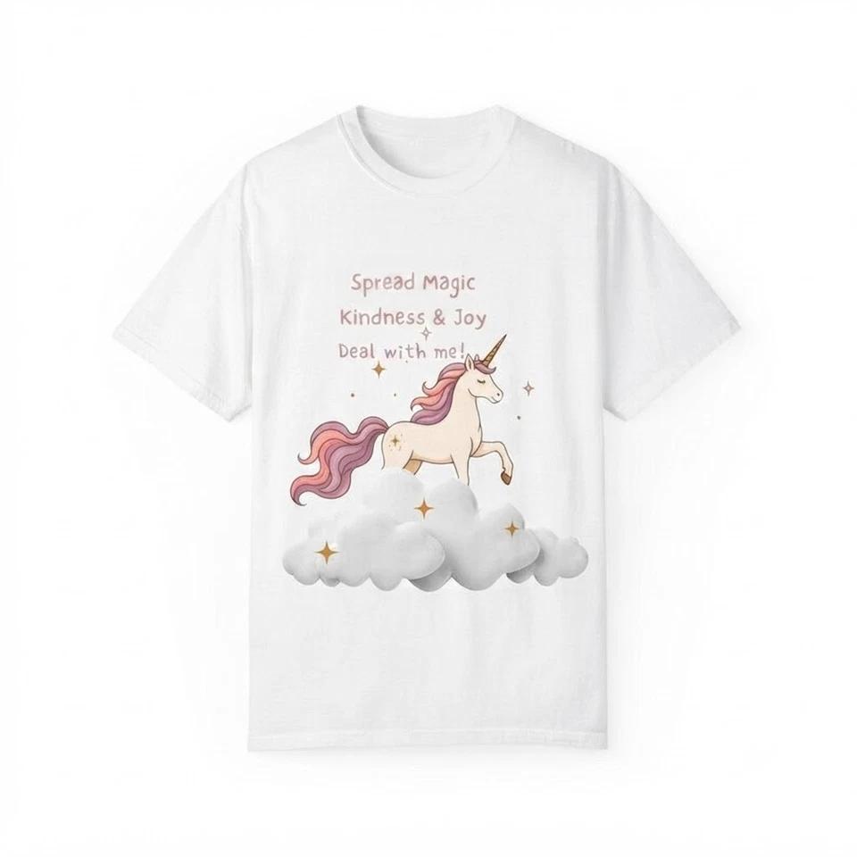 No Return No Refund Deal With Me Unicorn White T shirt