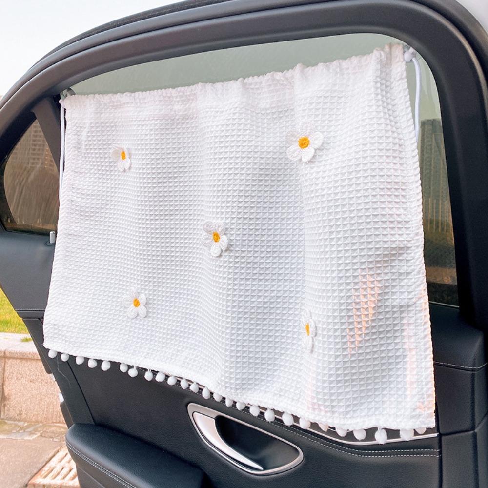 UV Protection Flower Car Blackout Curtain Car Curtain Car Bear Sliding Curtain Car Window