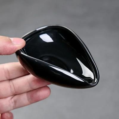 Мерный стакан для кофейных зерен Керамический поднос для взвешивания Дозирующий поднос для кофейного порошка Подходит для домашнего кафе Простые аксессуары для подноса для кофе