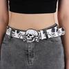 European & American Skull Print Retro PU Belt - Ethnic, Versatile, Sexy Fashion Accessory