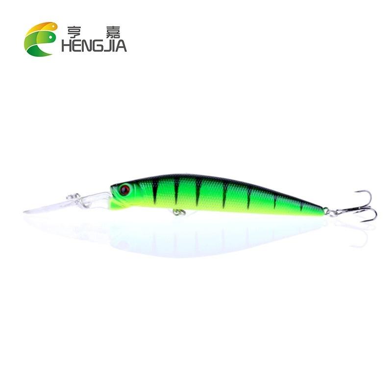 HENGJIA 1 шт., приманка для рыбалки на гольяна, реалистичная приманка для щуки, воблер, жесткая приманка с 3D-глазами, рыболовные снасти