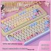 Милые колпачки для клавиш 'Sweetheart Bubble Cute Girl', PBT Dye-Sublimation, Профиль MOA, Совместимы с Keychron, Razer, Logitech