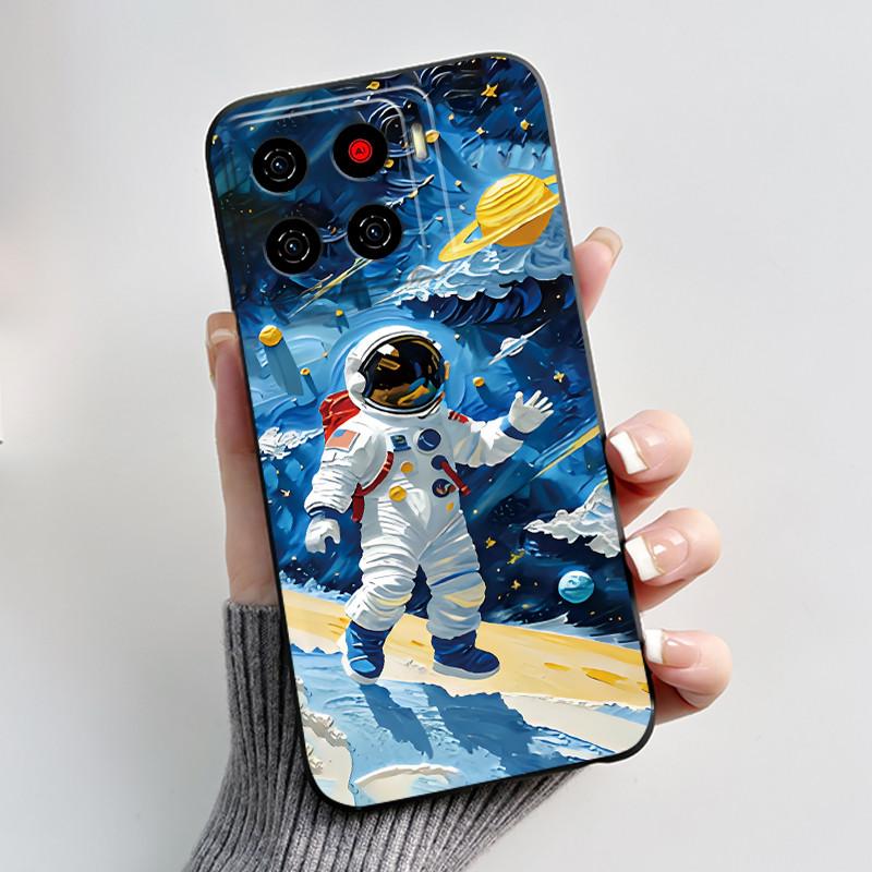 Милый Мультяшный Чехол Для ZTE Blade A56 Z2473 Nubia A56 Печатный Корпус Для Blade A56 Pro Защитная Крышка Мягкий Силикон Черный Корпус