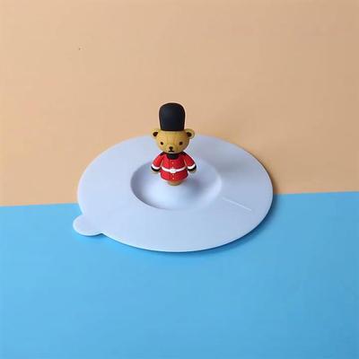 Термостойкий мультяшный силиконовый чехол для чашки, уплотнение крышки для воды, герметичные многоразовые инструменты