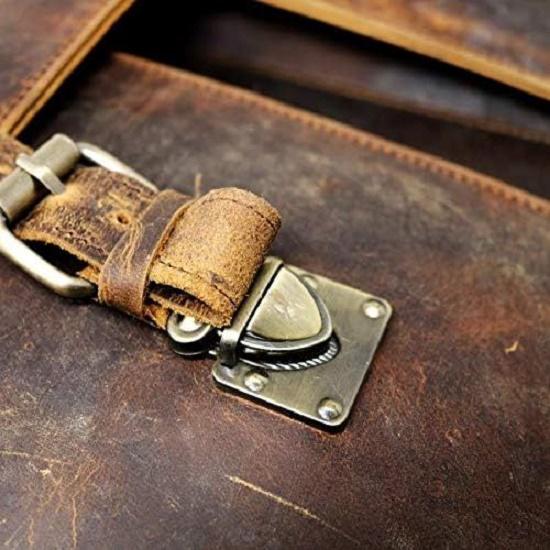 16-дюймовый мужской портфель для ноутбука, сумка-мессенджер из натуральной кожи для мужчин, потертая стильная профессиональная сумка на плечо