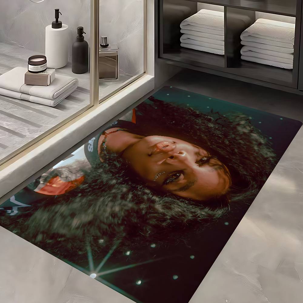 Popular Star Pop Singer Sza Room Mats Anti-slip Absorb Water Long Strip Cushion Bedroon Mat Household Carpets