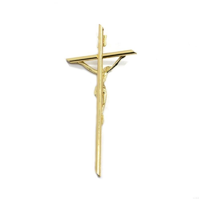62KD 10pcs Gold Crucifix Wall Blessing Sacred Handheld Catholic Metal