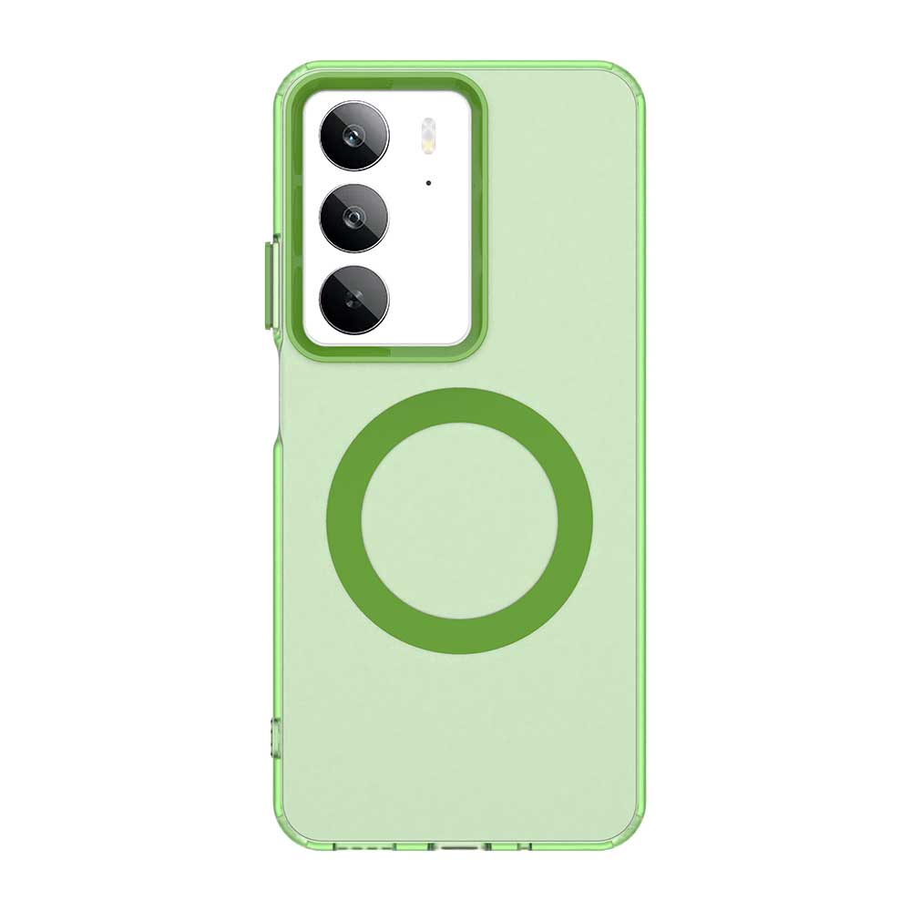 Матовый чехол Magsafe для телефона Realme C75 4G Защитный чехол для магнитной беспроводной зарядки Ударопрочная задняя крышка