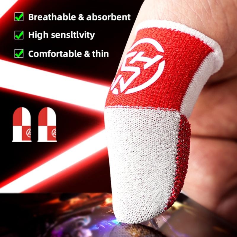 2x Дышащие Защитные Напальчники для Игр, Защищающие от Пота, с Эргономичной Прострочкой для Улучшения Игровых Результатов в Шутерах