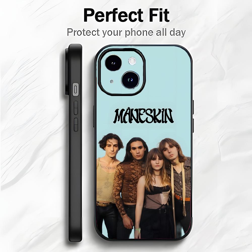 Крутой чехол для телефона рок-группы M-Maneskin Чехол для телефона Мягкая упаковка Легкий Для iPhone17 16 15 14 13ProMax