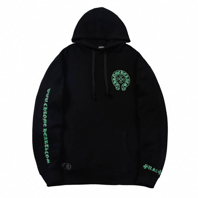 805 CHROME HEARTS 2026 Осень-Зима Новый Большой Размер Классический Стиль Худи с Логотипом, Подходит для Ношения Парами