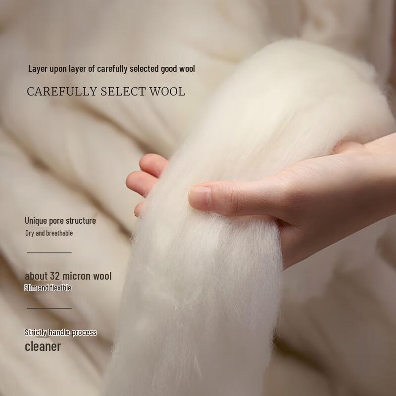 Mercury Home Textiles Pure Australian Wool All-Season Quilt