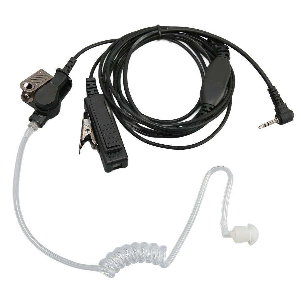 2,5 мм наушник с акустической трубкой, однокнопочная PTT, гарнитура для рации со стальной клипсой для