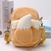 New Gengar Lucario Mimikyu Snorlax Plush Shoulder Bags Toys Kawaii Anime Psyduck Rowlet Pikachu Peluche Dolls Gifts Kids