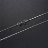 16/18/20/22/24/26/28/30 Inch 1-3mm Snake Chain Necklace For Woman Man Fashion Silver Jewelry Gifts