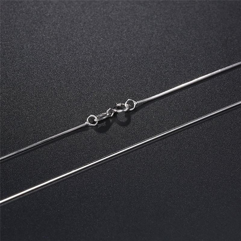 16/18/20/22/24/26/28/30 Inch 1-3mm Snake Chain Necklace For Woman Man Fashion Silver Jewelry Gifts