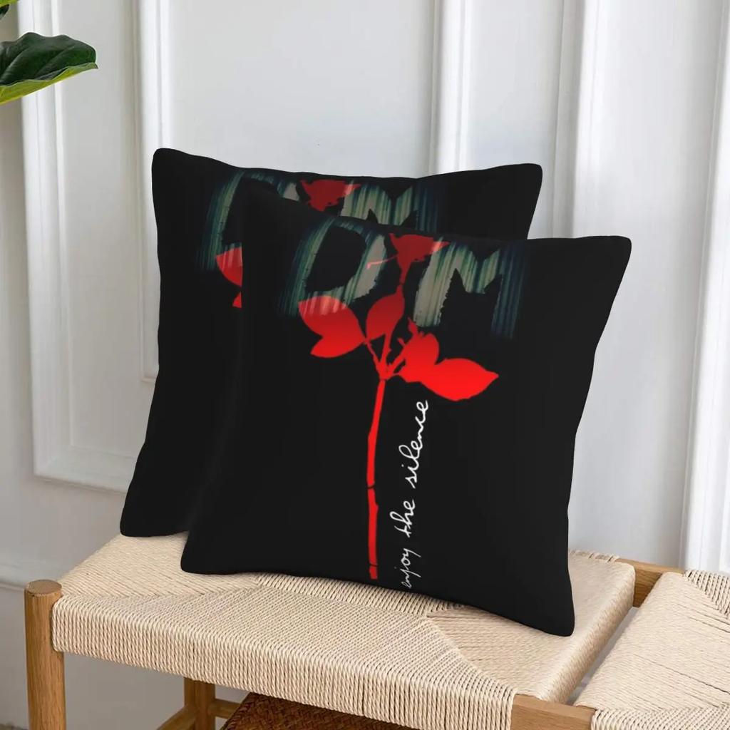 Electronic Rock Depeche Cool Mode 2 Pcs Square Pillowcase Pillow Cover Cushion Decor Comfort Throw Pillow For Home Car