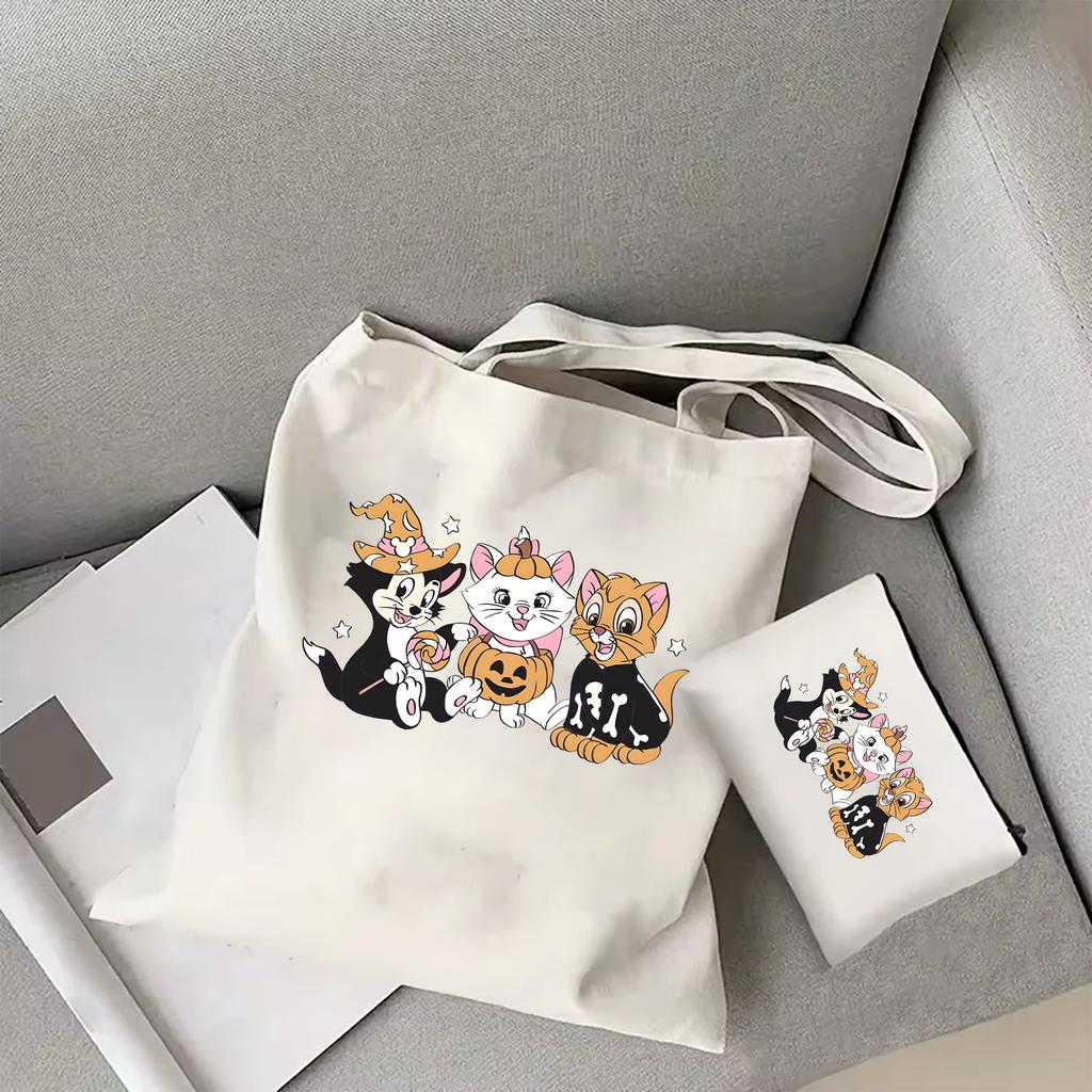 Сумка-тоут Cataholic Кошачья мама, которая любит магию, сумка через плечо Кошки на Хэллоуин Сумка-тоут Magic Cat Сумка-тоут женская модная сумка-тоут