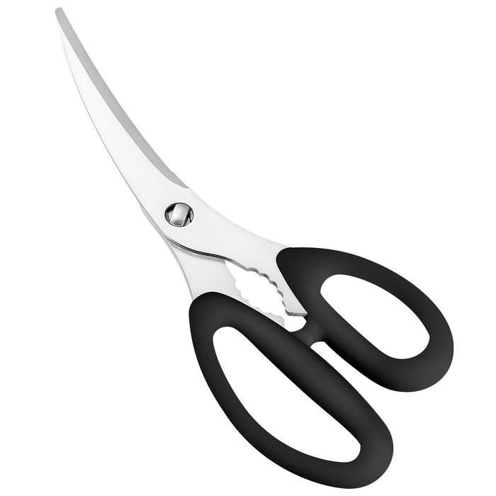 Shimodamurakogyo Pro-Grade Curved Scissors, Dishwasher Safe, PG-402, Black, 172x78x25mm