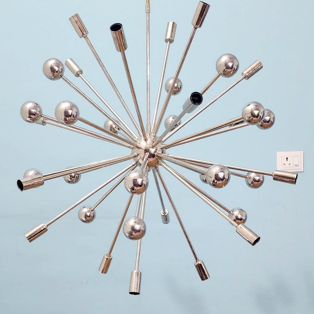 Luxury Modern Art Lamp Mini Metals Ball 18 Arms Light Chandelier Light Fixture Mid Century Lamp Pendent