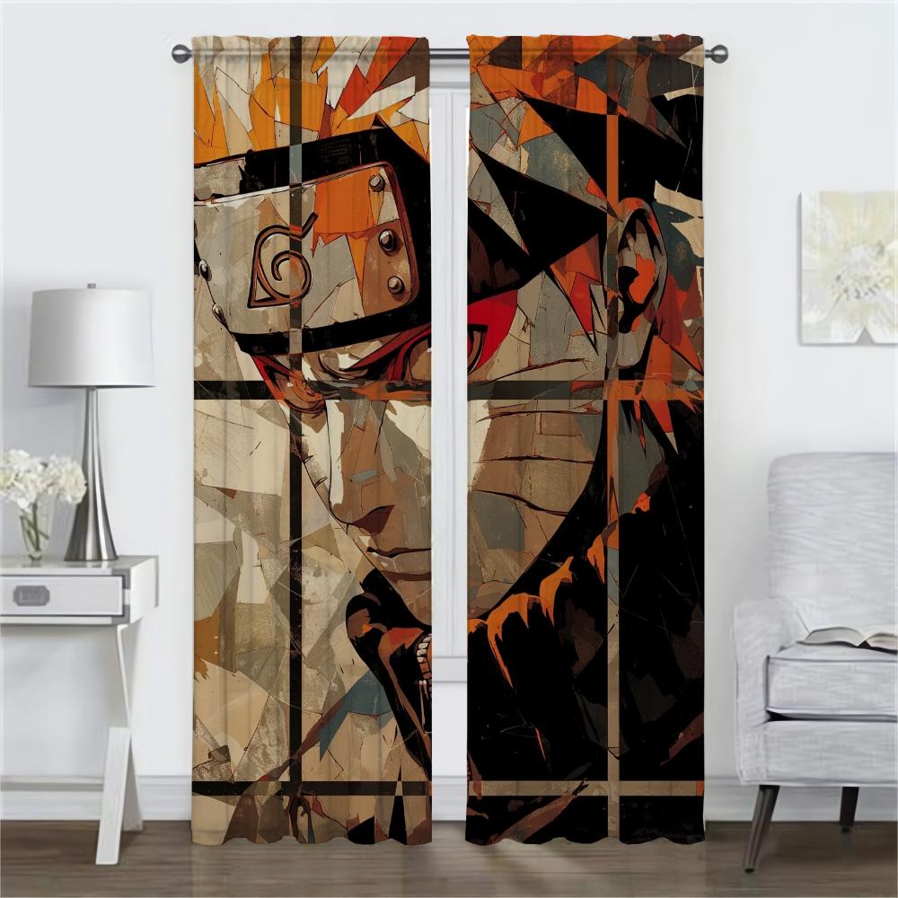 Шторы NarutoS Blackout для камеры, элегантные шторы для комнаты, 2 шт., жалюзи, украшения на Хэллоуин, занавески для гостиной, детские шторы