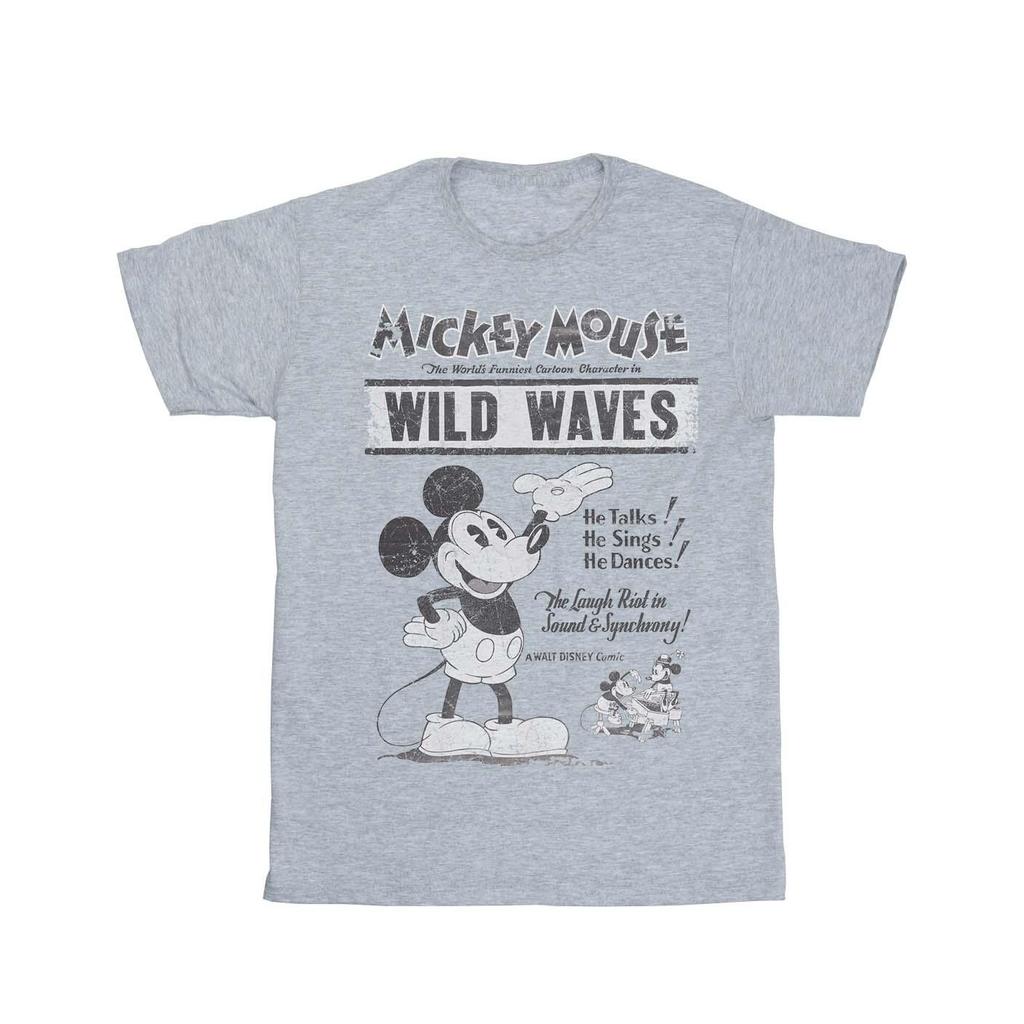 Disney Mens Mickey Mouse Making Waves T-Shirt