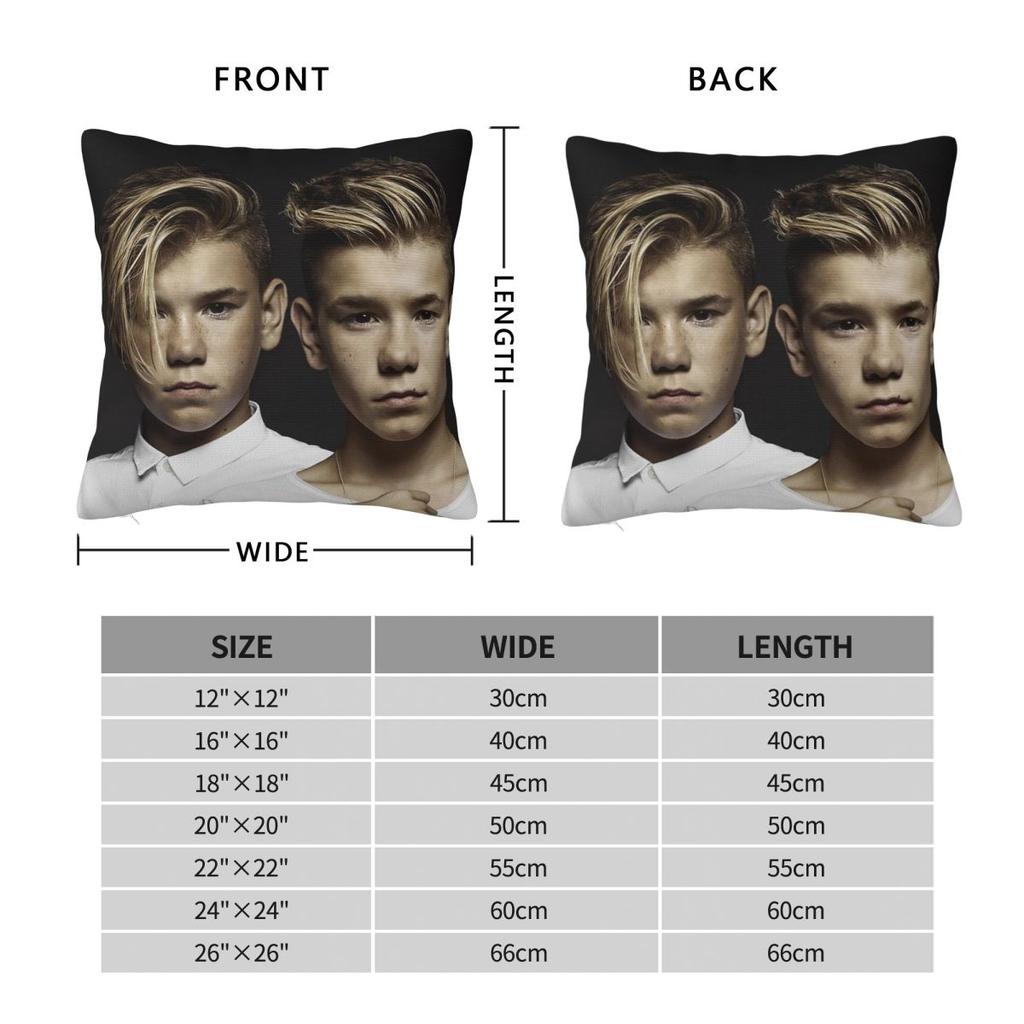 Marcus And Martinus Sweden Norway Eurovision Square Pillowcase Pillow Cover Cushion Throw Pillow For Home Bedroom Car