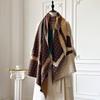 Vintage Autumn Winter Patterned Scarf Shawl