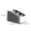 WEISIPU Multi-Purpose Remote Control Organizer with 4 Compartments Compact Storage Tray for TV Phone Keys and Office Supplies Non-Slip ABS Design Spa