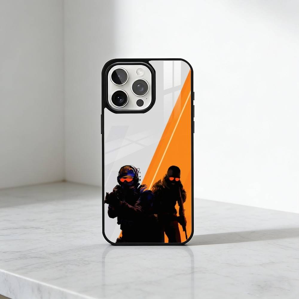 Чехол для телефона CS-GO Game C-Counter S-Strike 2 для iPhone 17, 16, 15, 14, 13 Plus, Pro Max Магнитный для беспроводной зарядки Magsafe