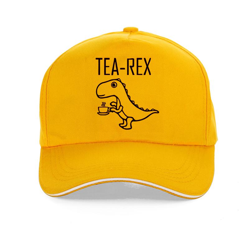 Кепка Tea Rex Смешной Графический Динозавр Милый Бейсболка Модная Мужская Женская Мультяшный Принт Летний Козырек Хип-Хоп Snapback Кепки Для Улицы
