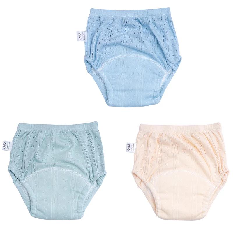 3pcs Newborn Training Pants Cotton Thin Summer Baby Shorts Washable Boy Girls Cloth Diapers Reusable Nappies Infant Panties