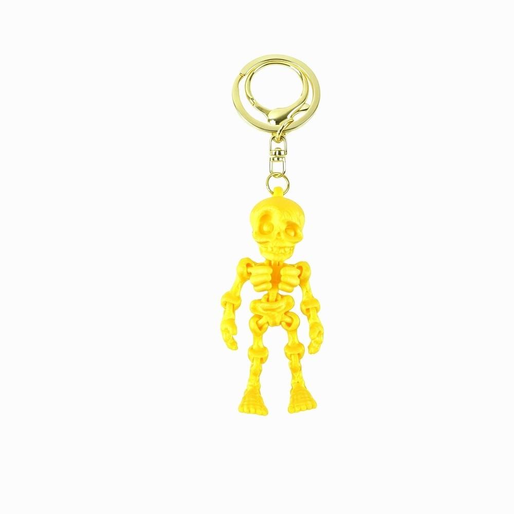 Articulated Joints Articulated Skeleton Key Ring 3D Printing Skull Bag Pendant Car Keys