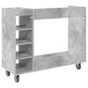 Golf Cabinet with Wheels Universal Concrete Grey 120 x 45 x 98 cm