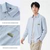 JEANSWEST LIFE Мужская повседневная рубашка-куртка с длинным рукавом свободного кроя