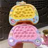 Soft Silicone Fidget Cartoon Toy Cute Pocket Stress Relief Pendant Keychain for Kids Daily Bag Key Accessories