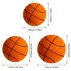 Indoor Silent Basketball Sports Bouncy Balls 18/21/24cm High Density Foam Material Kids Adults Ball Training With Portable Net