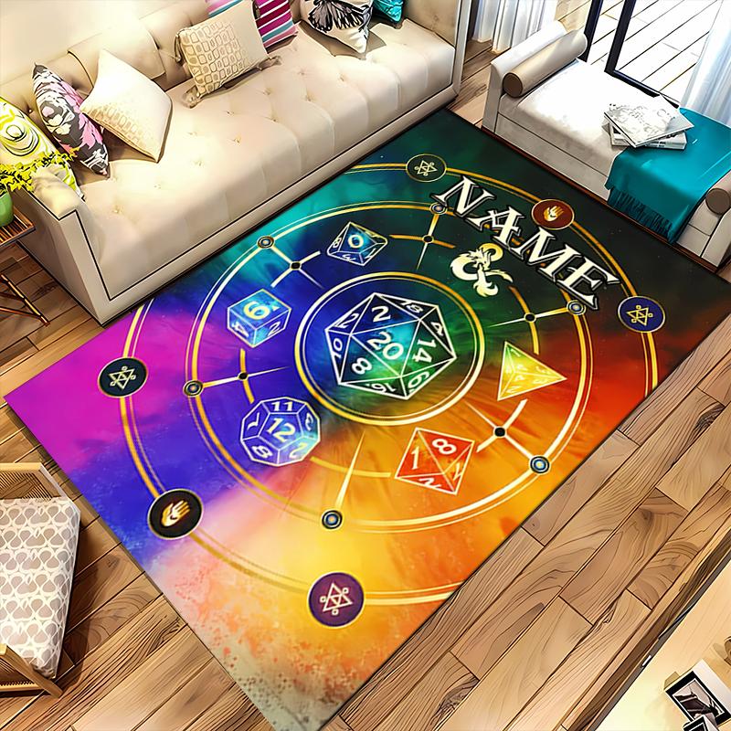 Custom personalization Dungeons & Dragons Area Rug - Perfect For Kitchen, Bathroom,Laundry Room Decor Large Size Available,Gift All Seasons