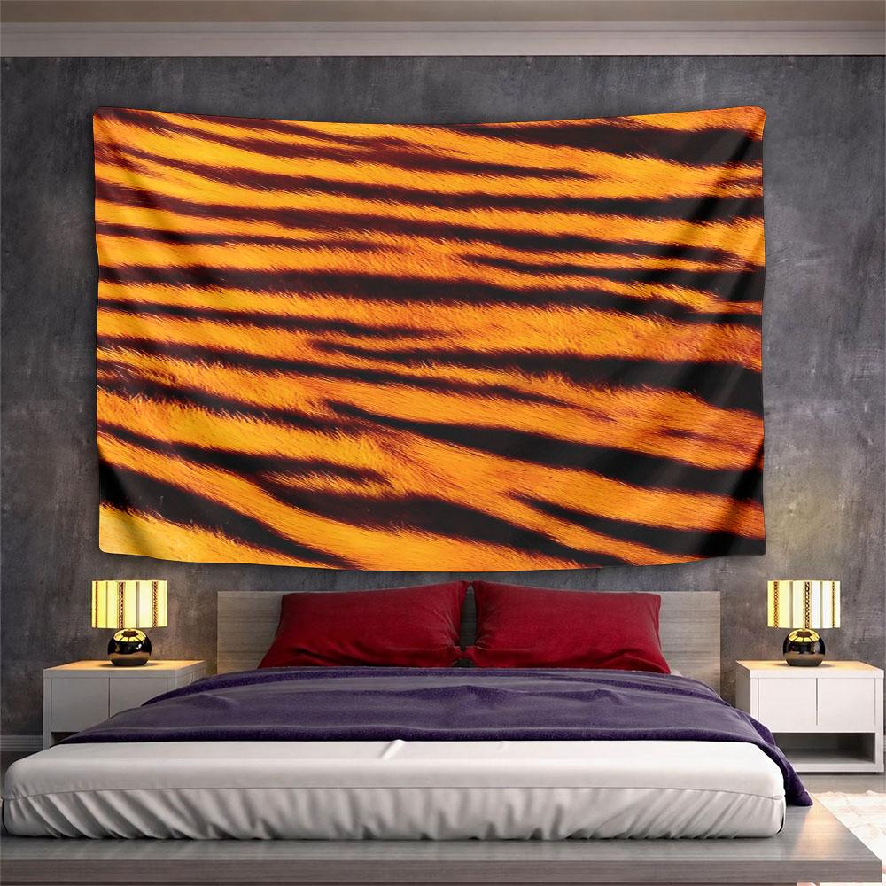 Tiger Stripe Pattern Tapestry Design Pattern Wall Hanging Tapestry Decorative Tapestry Home Decor for Bedroom and Living Room